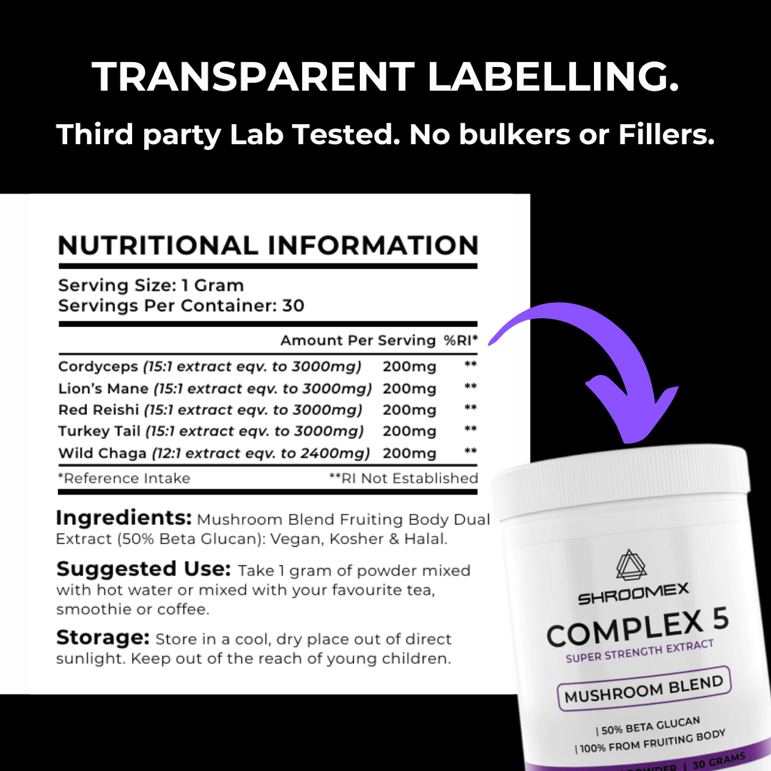Complex 5 Mushroom Powder