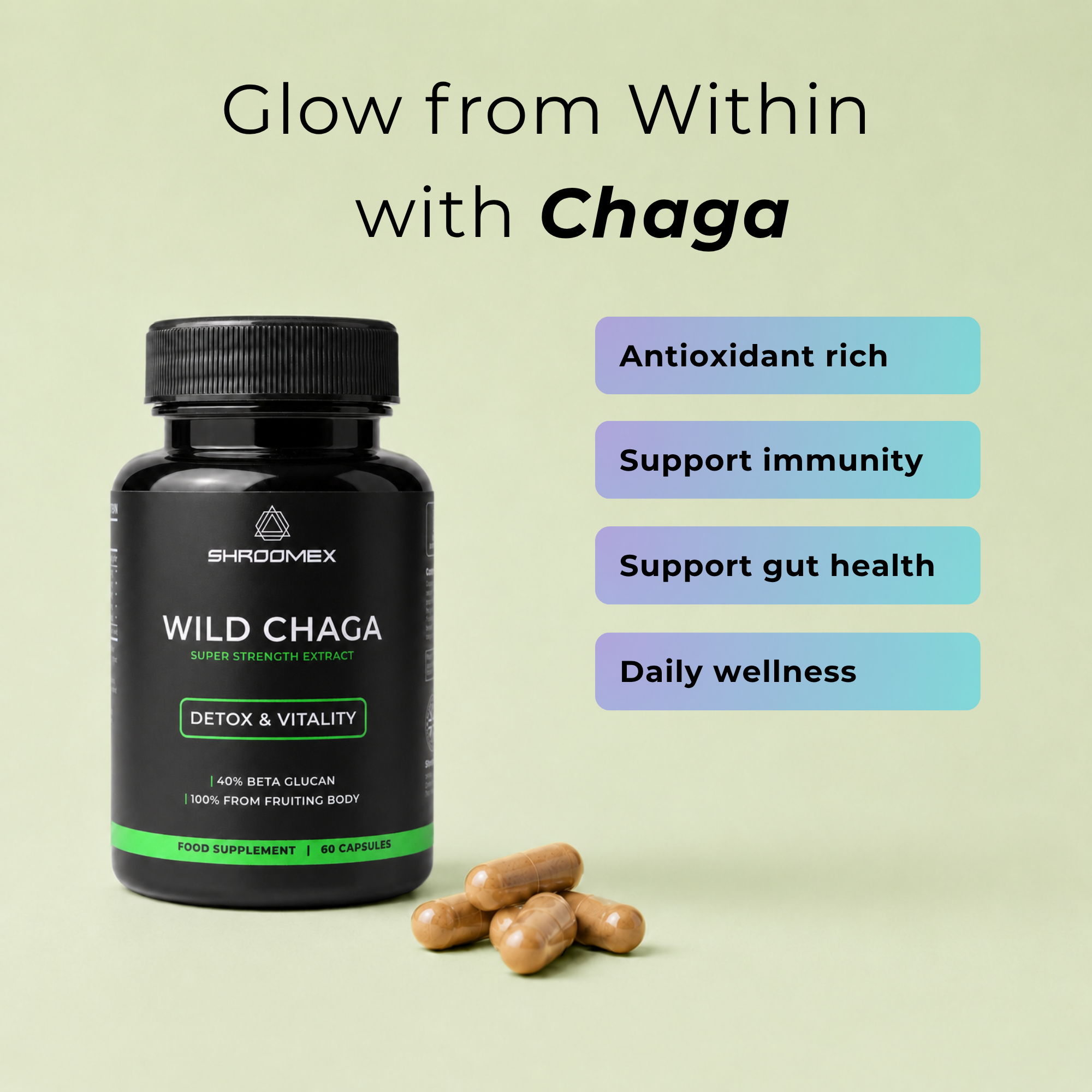 Chaga Mushroom Capsules