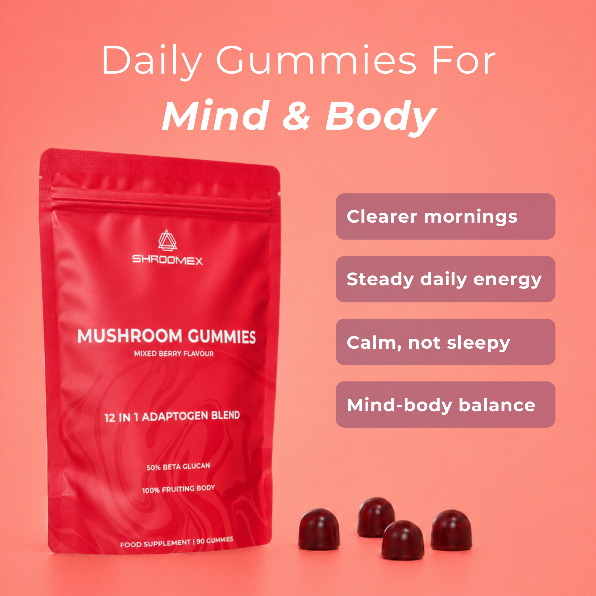 12-In-1 Mushroom Gummies