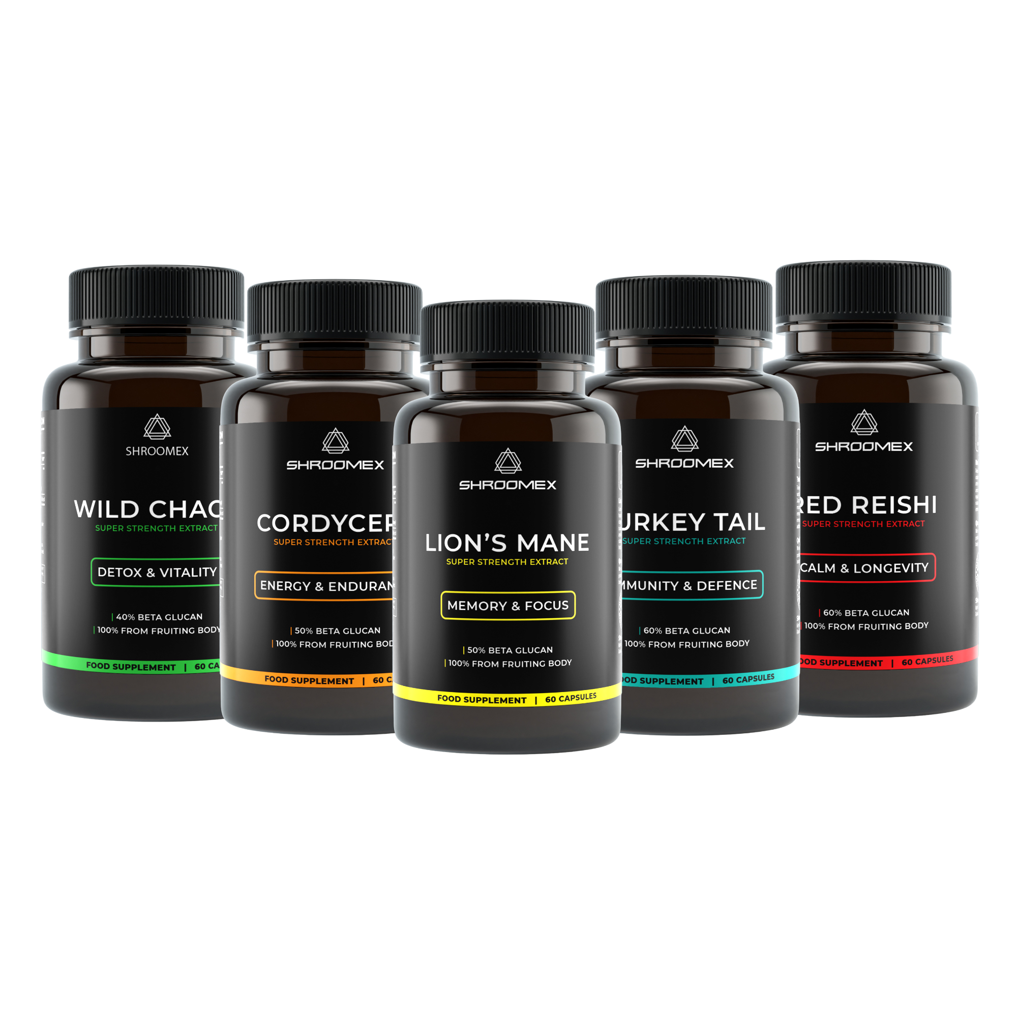 Ultimate Mushroom Sampler - Capsules Bundle