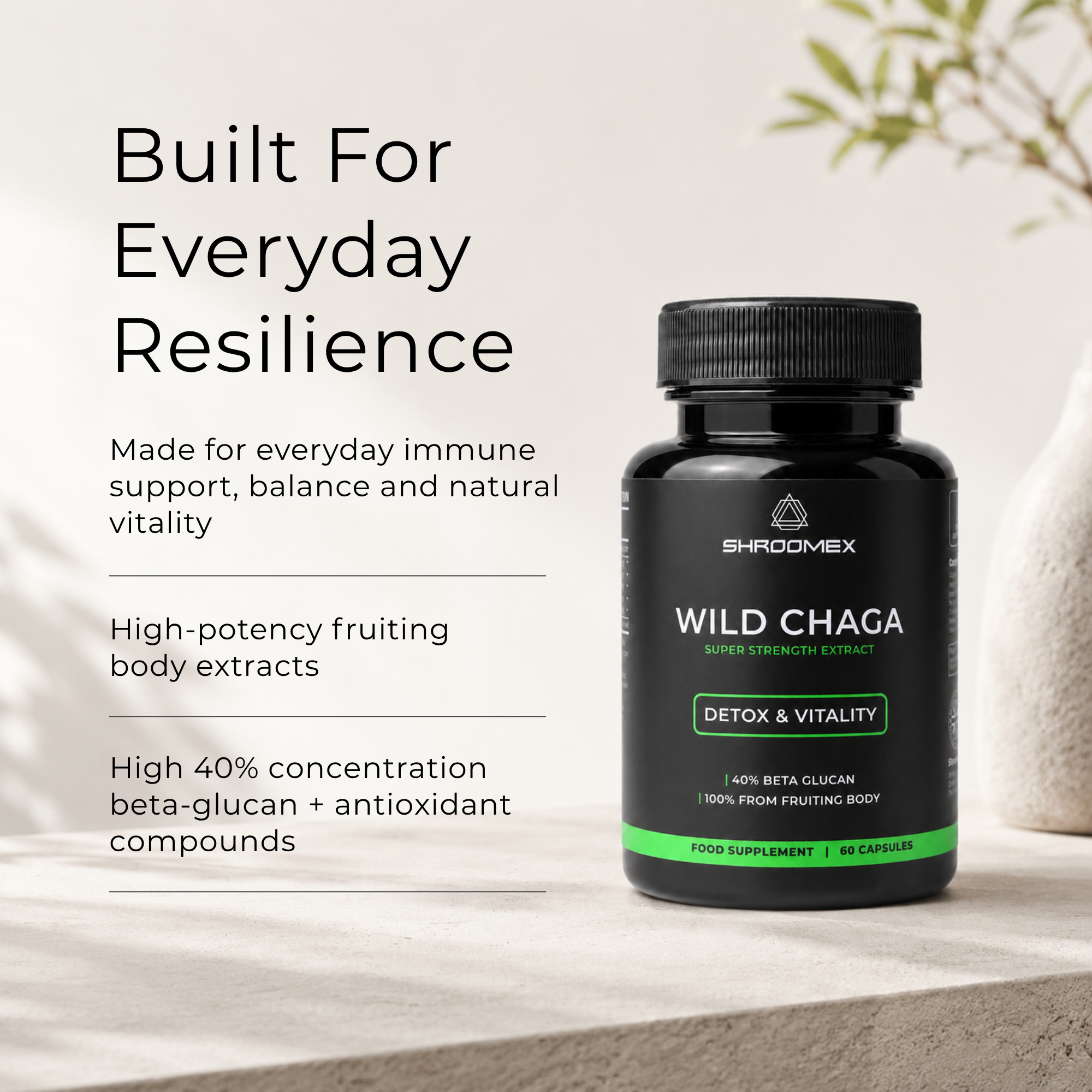 Chaga Mushroom Capsules