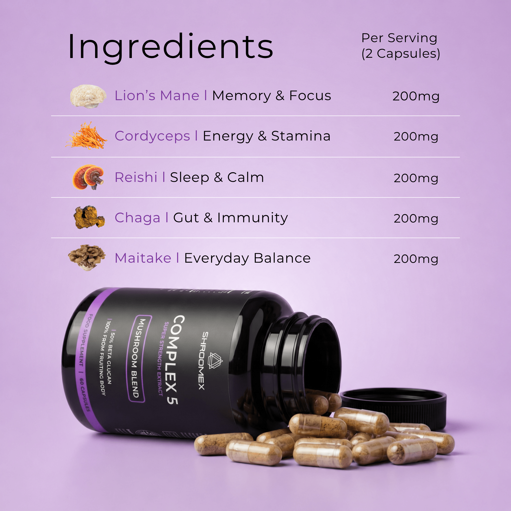 Mushroom Complex Capsules