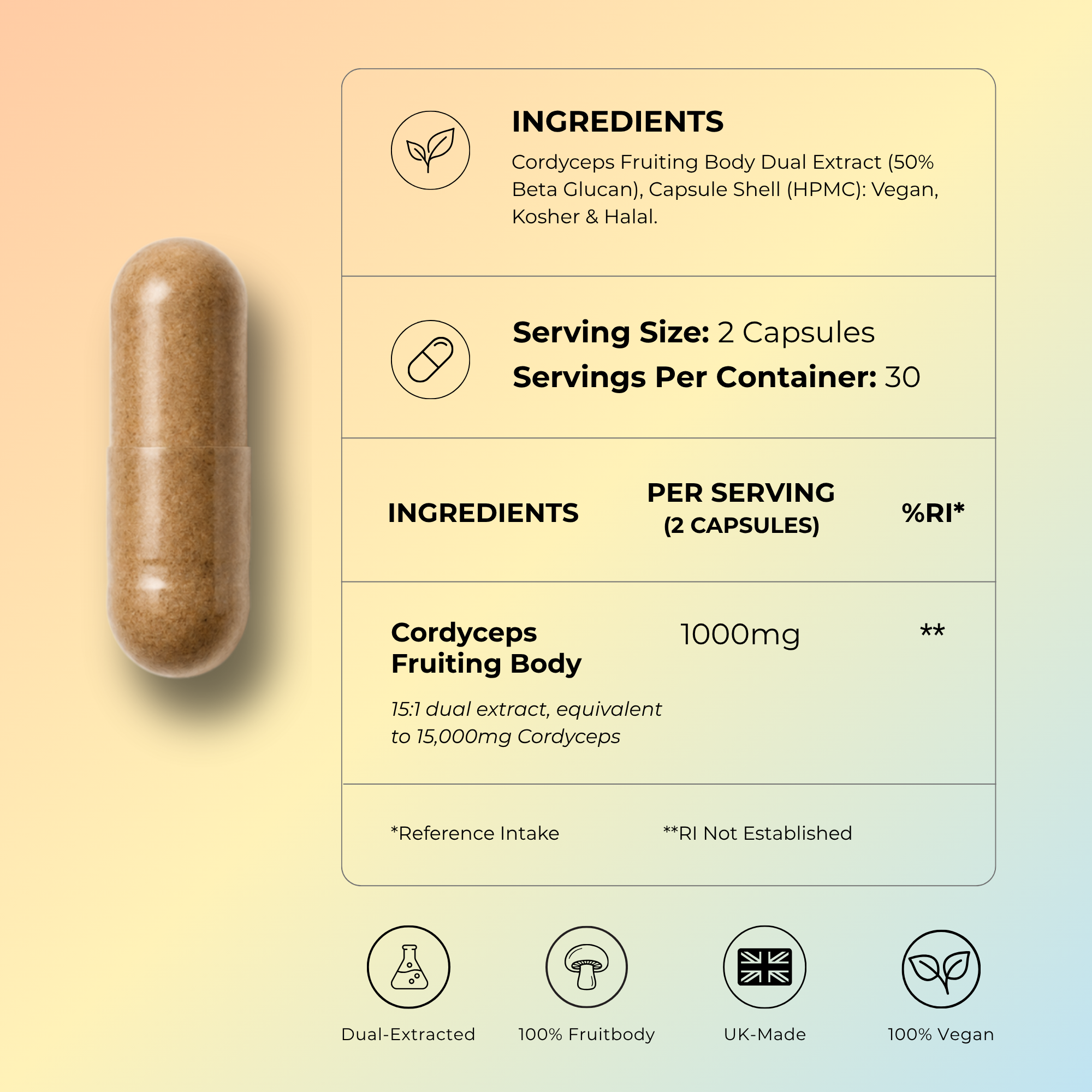 Cordyceps Mushroom Capsules