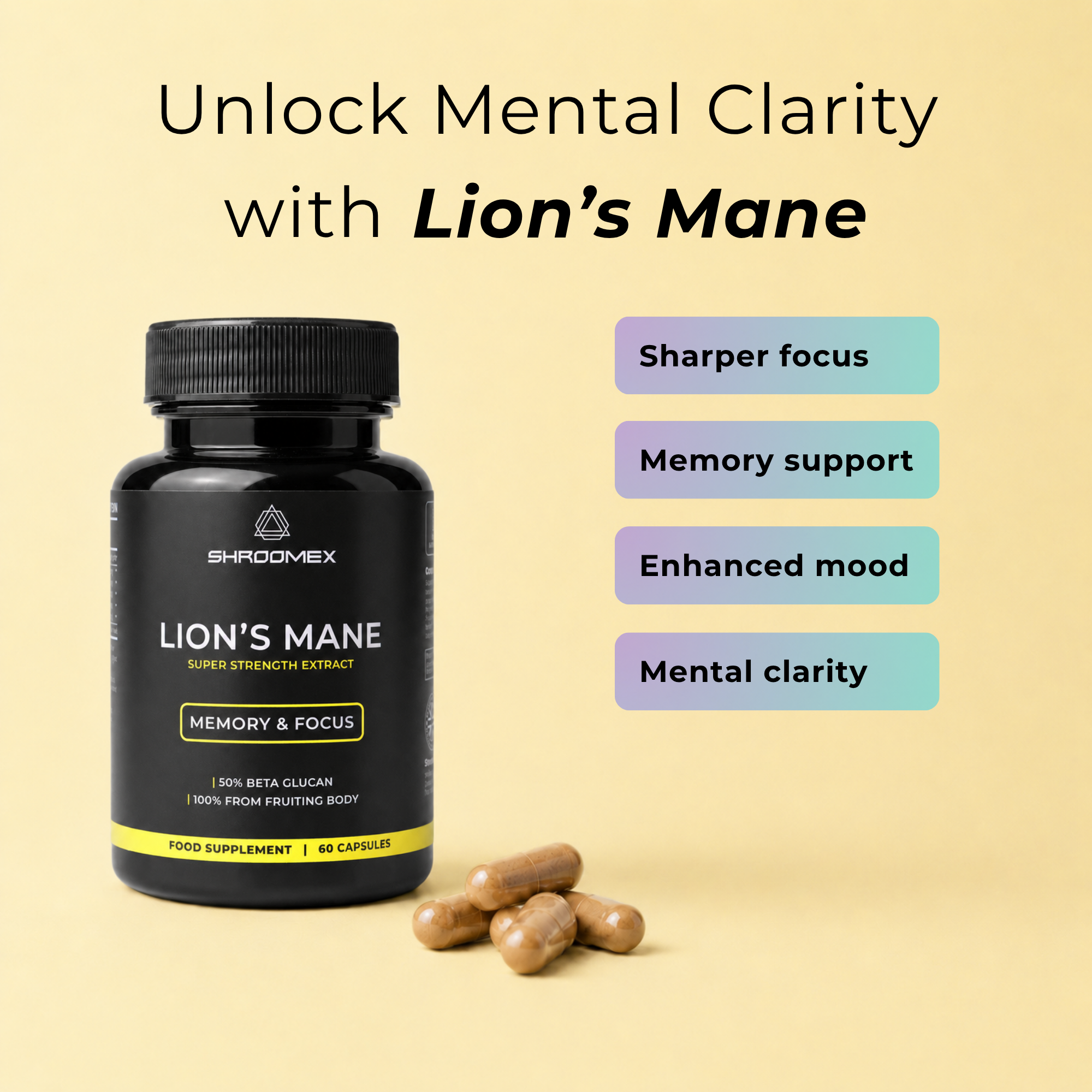 Lion's Mane Mushroom Capsules
